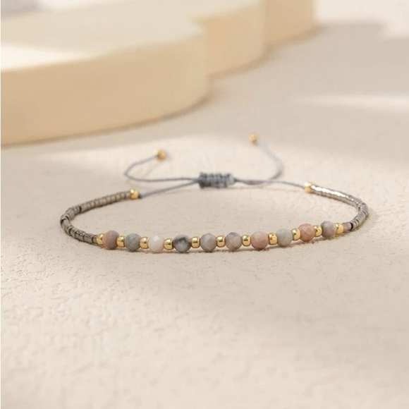 ⚠️Clearance Stone Beaded Decor Bracelet SS - Picture 1 of 3